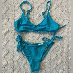 Aerie | Teal Bikini with Ring Tie Detail